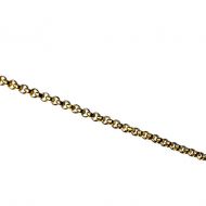 Collier edelstaal schakel 'goud verguld'