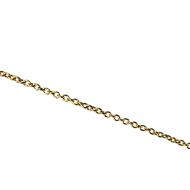 Collier edelstaal schakel 'goud verguld'