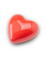 Mini urn 'Voor altijd in ons hart' rood