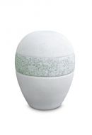 Porseleinen mini urn 'Planet' - IJs en Water