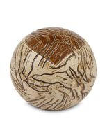 Handgemaakte mini urn van keramiek 'Ares' - beige