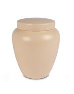Beige keramische urn