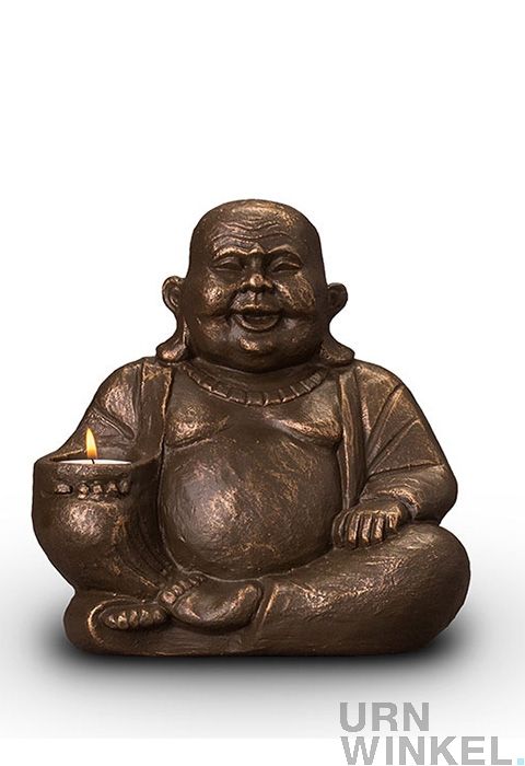 neef tentoonstelling Premisse Kleine Boeddha urn met kaarshouder of waxinelichtje | URNWINKEL. |  URNWINKEL.