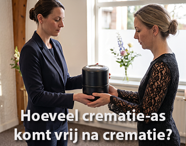Advies over hoeveel crematie-as er overblijft na een crematie